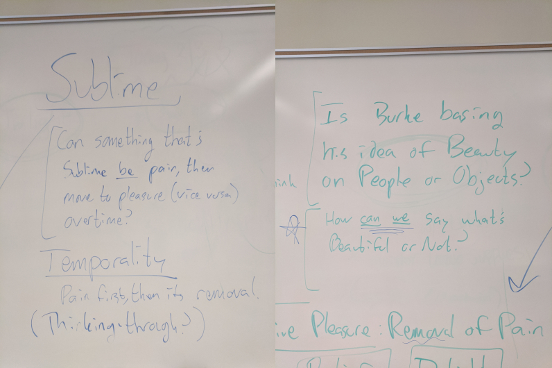 Figure 1: some questions posed by students during a session of Philosophy of Music, February, 2020.